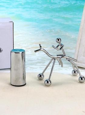 骑马铁人平衡球摇摆 小铁人运动不倒小人摆件节日礼物定制