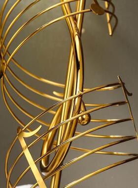 高级北欧轻奢高档音符客厅玄关电视柜酒柜装饰办公室家居摆件