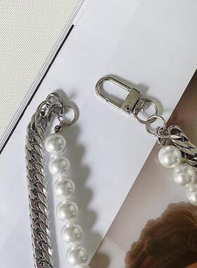 潮男钛钢项链潮流合伙人嘻哈hiphop双层颈链设计暗黑小众同款定制