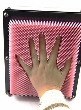 塑料方形手印3D克隆手模百变针画pinart 立体针雕画儿童益智玩具