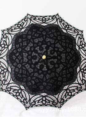工艺花边蕾丝装饰伞 钩花旅行摄影绣花装饰伞 公主欧式风格太阳伞