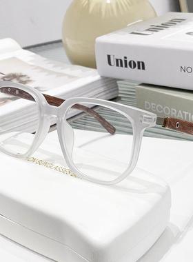 新款TR90木纹镜腿大框显小素颜女生潮流防平光眼镜架6293定制