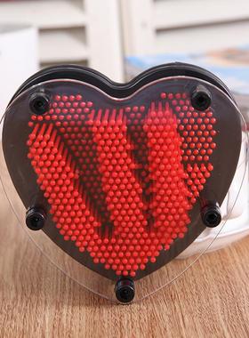 创意爱心手印 百变针画印手掌针雕 3D克隆手模型 桌面摆件pinart