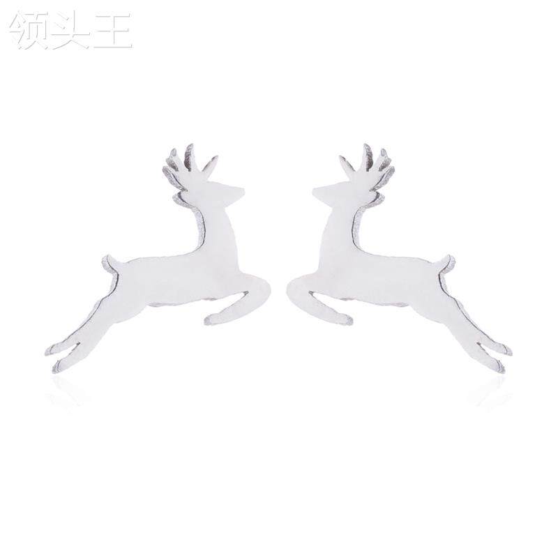 厂家现货不锈钢蝴蝶几何ins耳钉 茧曰耳环