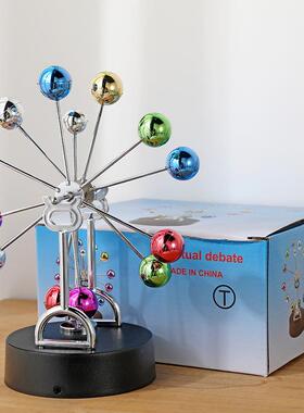 金属摩天轮彩球磁力永动仪摇摆器办公桌面摆件情侣节日毕业礼物定