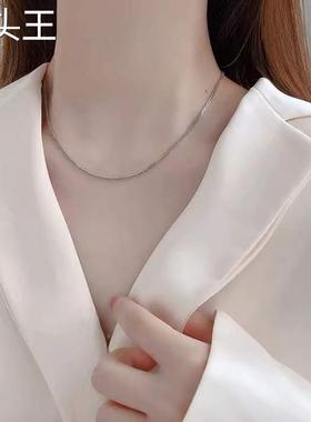 s999纯银项链女男毛衣链