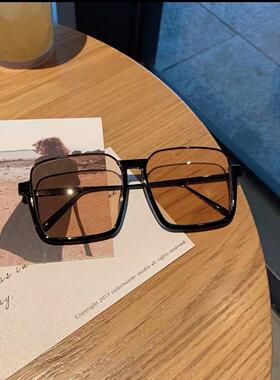 大方框茶色墨镜女款韩版潮流时尚太阳眼镜圆脸显脸小太阳镜框定制