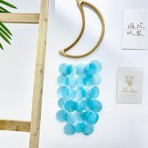 Fashion minimalist Mirror Bay Pieces Creative Shell Wind Bells Hanging Accessories Hollowed-out Geometries Wall-mounted wall-mounted Balcony Decorative Pendant