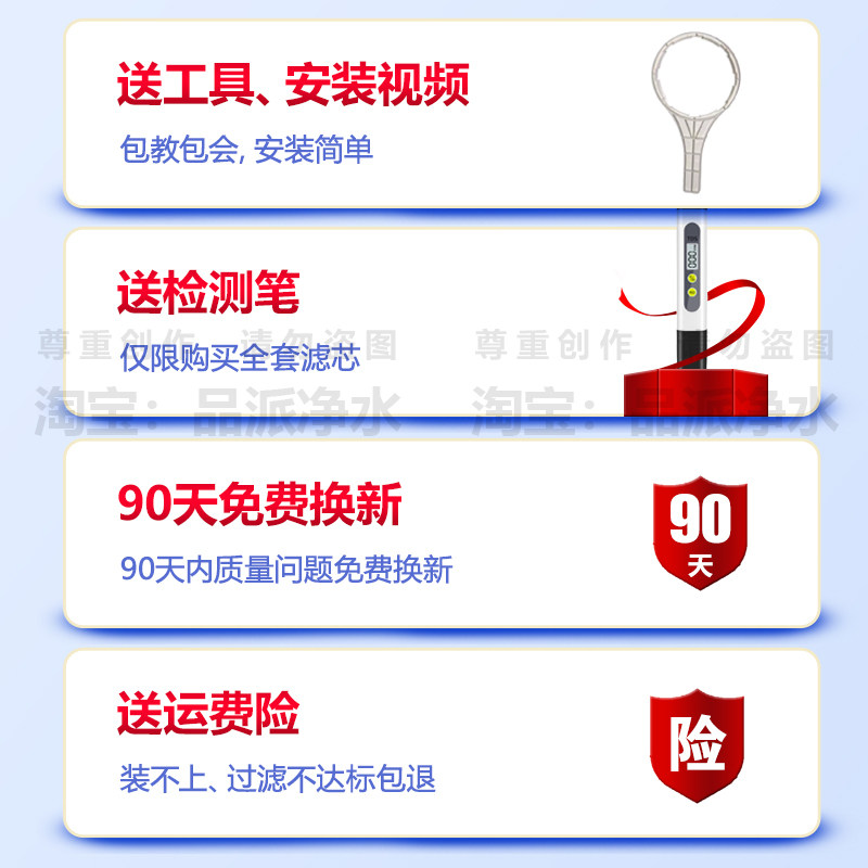 才沁适配沁园净水器滤芯机QR-RF406A/RO/RU-05B/403/R5-02/01/C/F - 图3