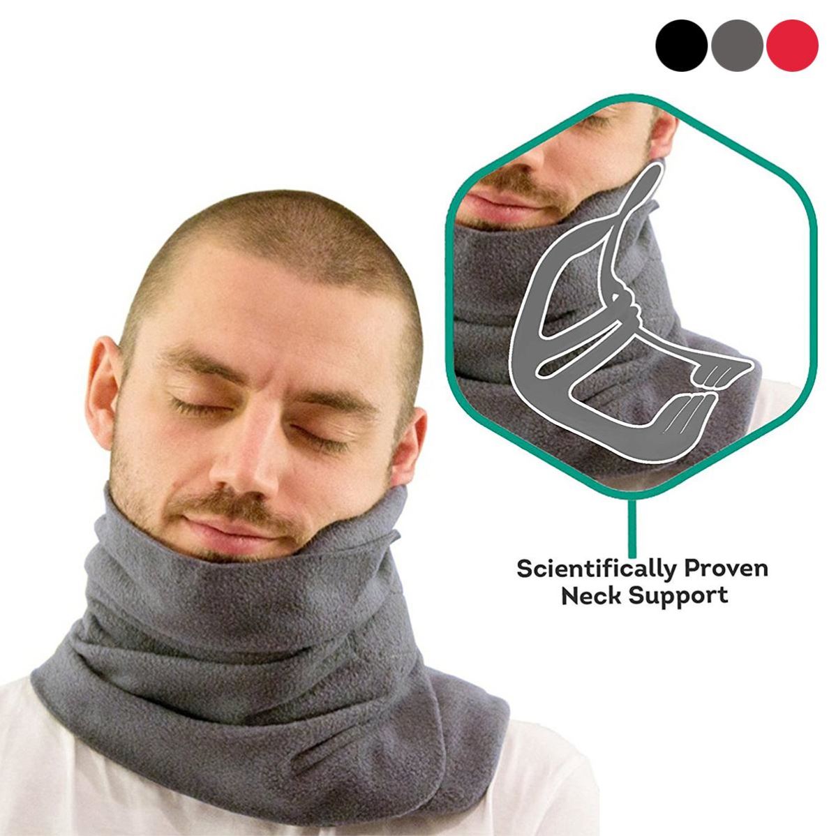 Portable Soft Neck Support Lightweight Travel Pillow-图1