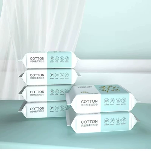 Индивидуальная одноразовая упаковка, хлопковые влажные салфетки для умывания, полотенце