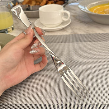 Chuyidailidingshe 18/10 stainless steel ສ້ອມຕາຕະລາງຕົ້ນຕໍ fork ອາຫານຕາເວັນຕົກ