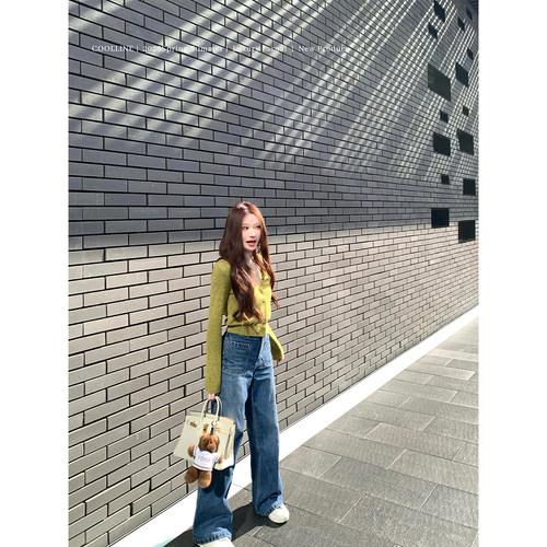 COOLLINE林子熙 伊甸园 巨显白！苔藓绿miu系私服上衣格子蓬蓬裙 - 图2