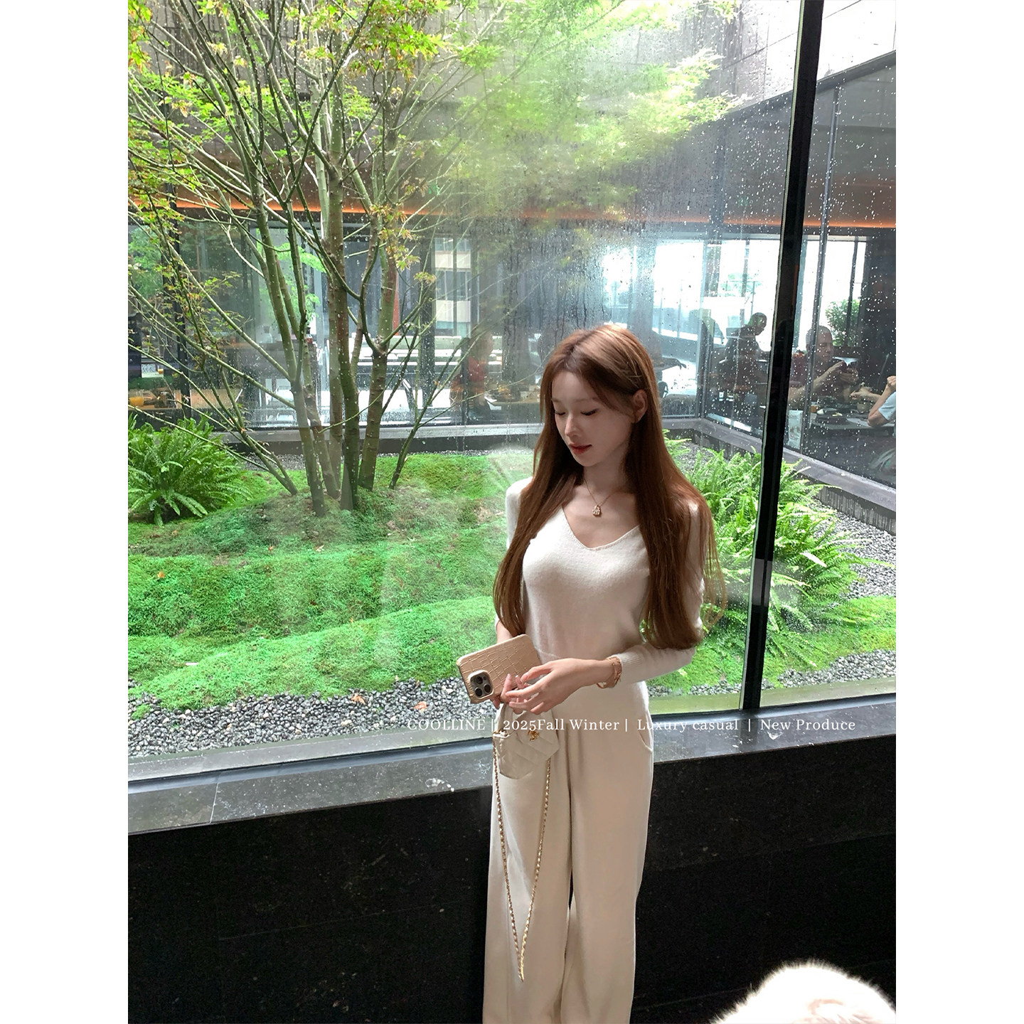 COOLLINE林子熙 Snow冬日伴侣 bi囤三色针织打底衫女小众内搭上衣,淘宝优惠券,粉丝福利购,淘宝优惠卷