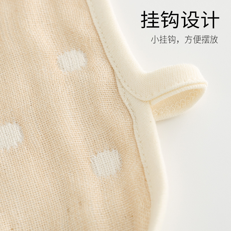 婴儿洗脸小毛巾喂奶口水巾宝宝纯棉新生儿6层纱布手帕小方巾2件装 - 图3