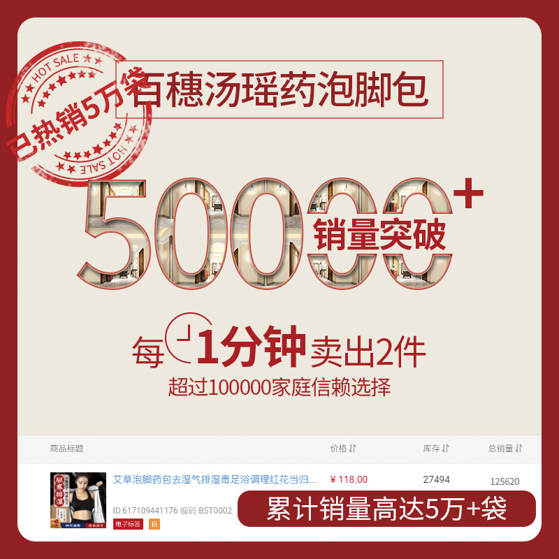 艾草包去湿气排湿毒足浴调理泡脚药 百穗汤浴足剂