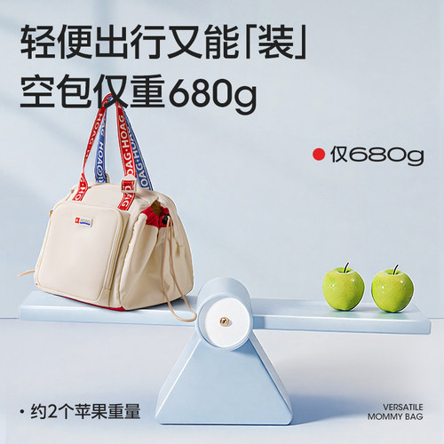 霍格Hoag妈咪包高颜值大容量双肩包外出轻便多功能母婴包2025新款 - 图2