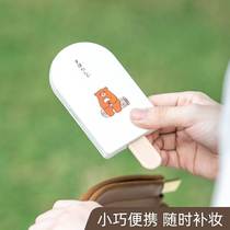 Mini small mirror comb integrated two-in-one makeup mirror handheld portable lady student folding mirror suit