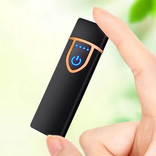 Креативная электронная защитная ветрозащитная ультратонкая зажигалка с зарядкой, популярно в интернете, делается под заказ