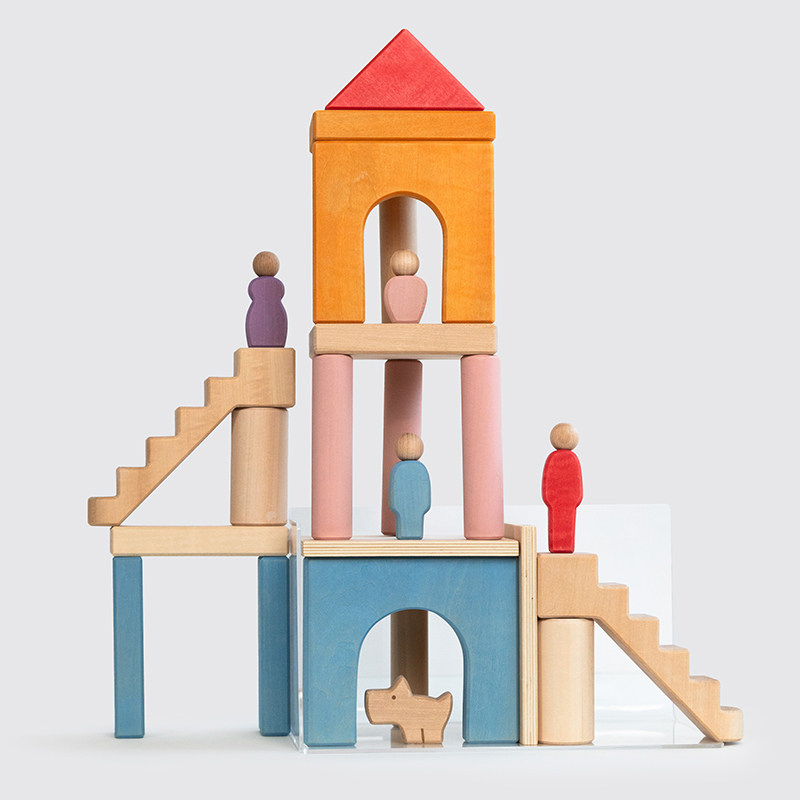 AVDAR儿童积木益智玩具层层墅拼装实木城堡男女孩大颗粒拼图积木,淘宝优惠券,粉丝福利购,淘宝优惠卷