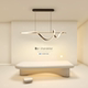Light luxury art high-end restaurant chandelier geometric lines