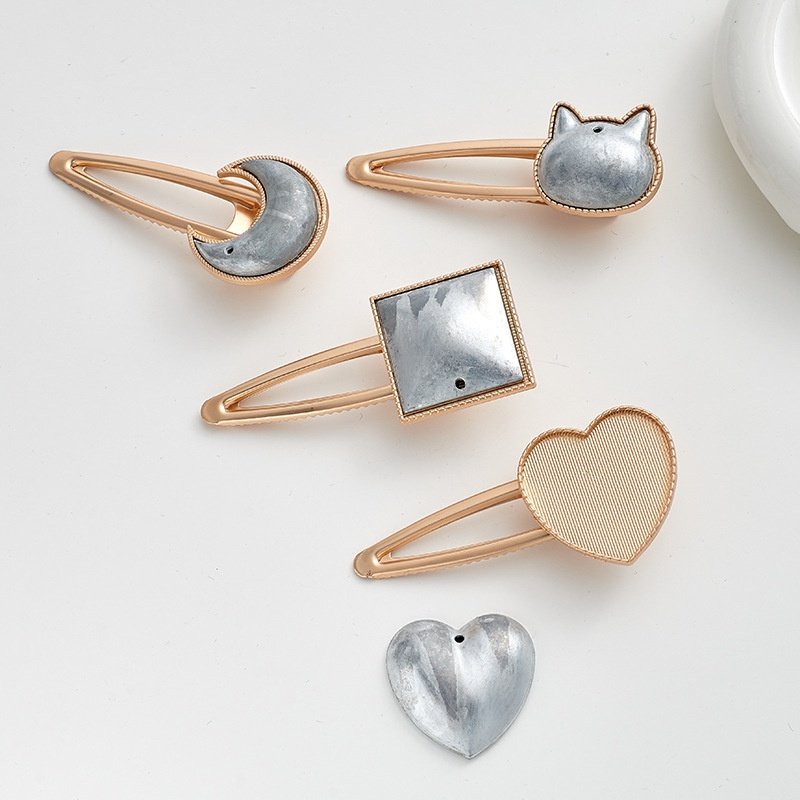 新中式仿宋锦发夹diy贴片贴皮合金底托碎发夹手工材料包边夹头饰,淘宝优惠券,粉丝福利购,淘宝优惠卷