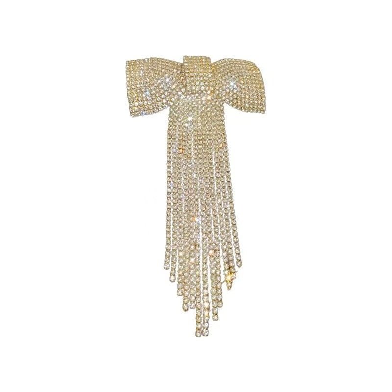 镶钻蝴蝶结流苏发夹网红新款水钻发卡头饰夹子韩国精致刘海夹侧边,淘宝优惠券,粉丝福利购,淘宝优惠卷