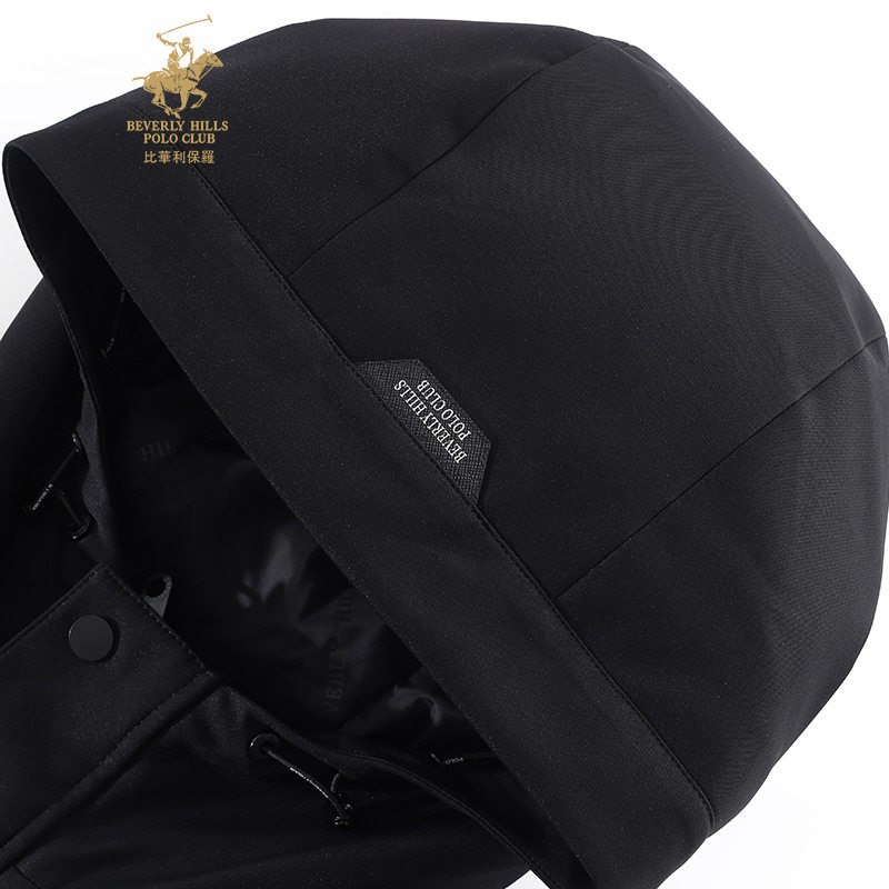 【保暖鹅绒】比华利保罗秋冬新款男士羽绒服百搭时尚连帽外套