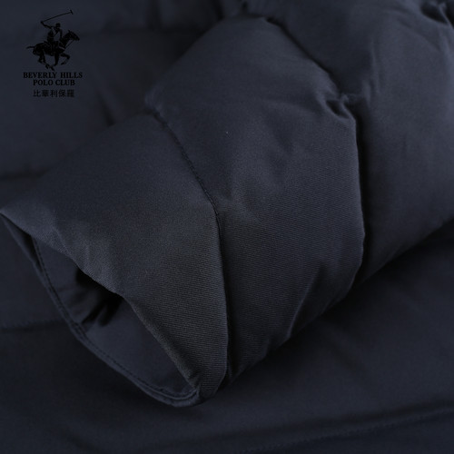 比华利保罗2025秋冬新款连帽中长款羽绒服休闲百搭保暖外套 - 图3