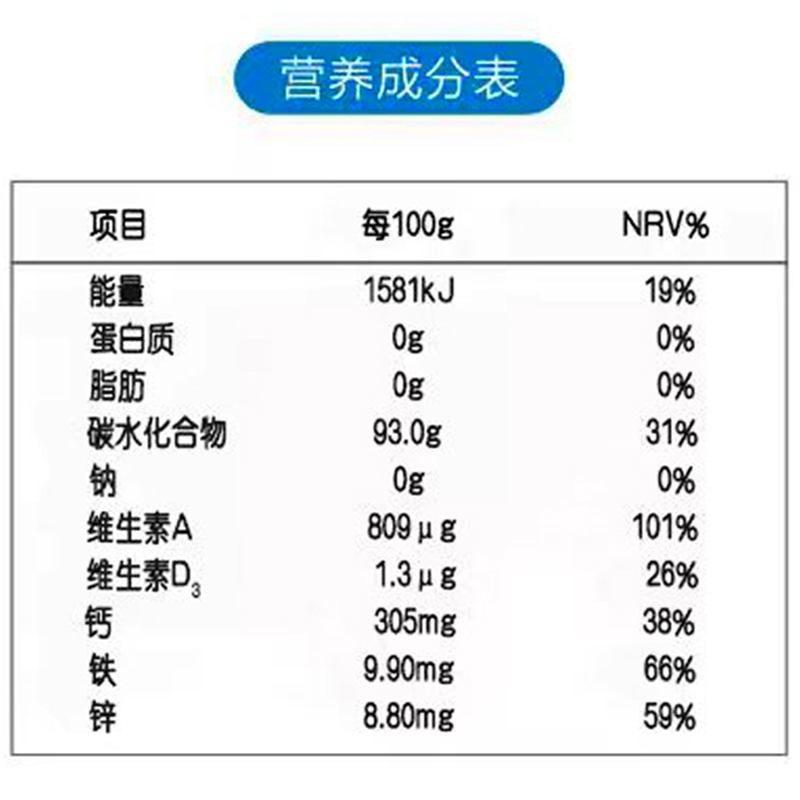 锦妤AD钙铁锌葡萄糖粉500g儿童青少年成人补充营养成份能量低血糖 - 图2