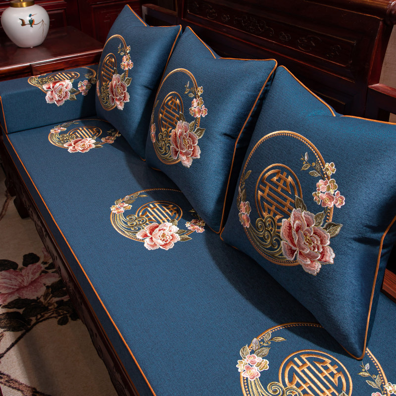 新中式红木沙发坐垫中式实木家具沙发垫高档防滑海绵垫子套罩定制,淘宝优惠券,粉丝福利购,淘宝优惠卷