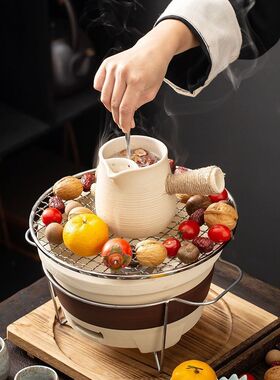 新款陶罐烤奶茶家用电陶