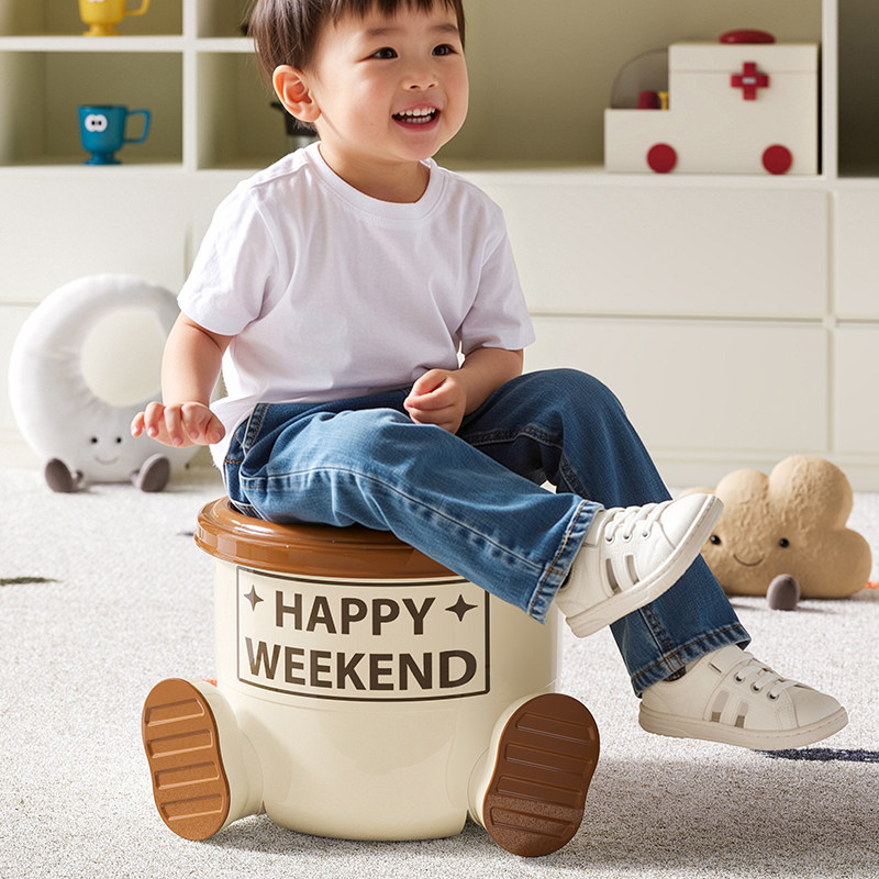 毛绒玩具收纳神器大容量儿童装娃娃桶带盖高颜值玩偶公仔防尘桶凳,淘宝优惠券,粉丝福利购,淘宝优惠卷