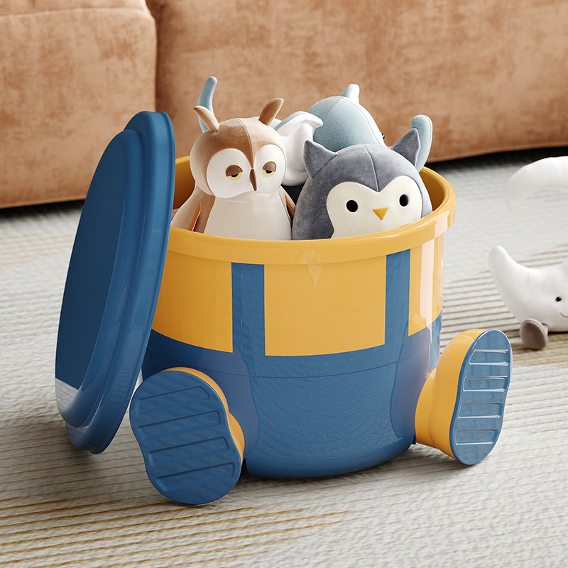 毛绒玩具收纳神器大容量儿童装娃娃桶带盖高颜值玩偶公仔防尘桶凳,淘宝优惠券,粉丝福利购,淘宝优惠卷