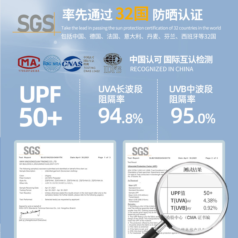 UPF50+大码冰丝防晒衣女夏季户外骑行防紫外线凉感长袖防晒服外套 - 图2