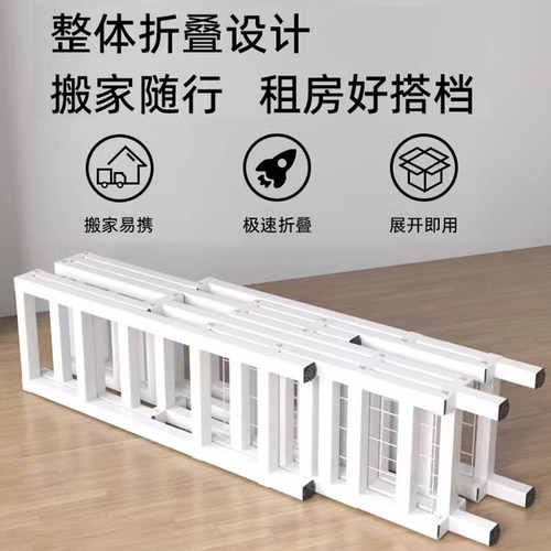 网红折叠免安装简易布衣柜卧室家用出租房组装结实耐用衣橱收纳柜 - 图1
