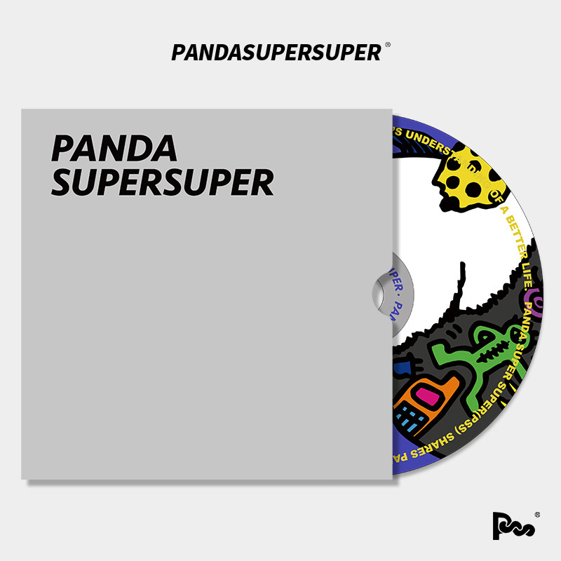 潘粤明PSS熊猫节日卡片创意CD造型生日贺卡祝福卡熊猫周边礼物,淘宝优惠券,粉丝福利购,淘宝优惠卷