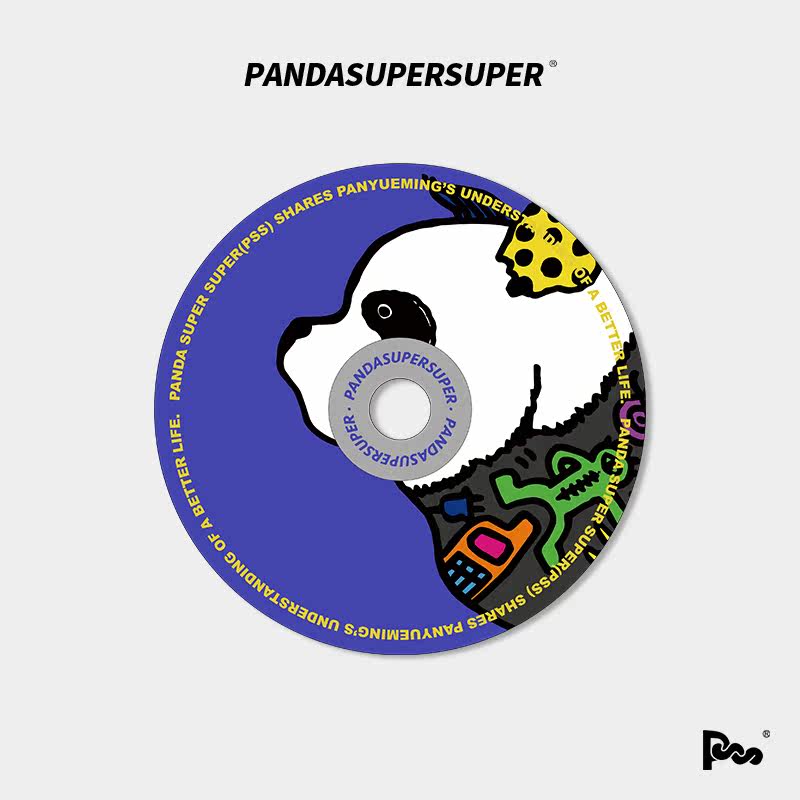 潘粤明PSS熊猫节日卡片创意CD造型生日贺卡祝福卡熊猫周边礼物,淘宝优惠券,粉丝福利购,淘宝优惠卷