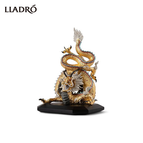 LLADRO雅致 守护龙(金色)-特别版 雕塑装饰摆件金龙年吉祥物预售 - 图3