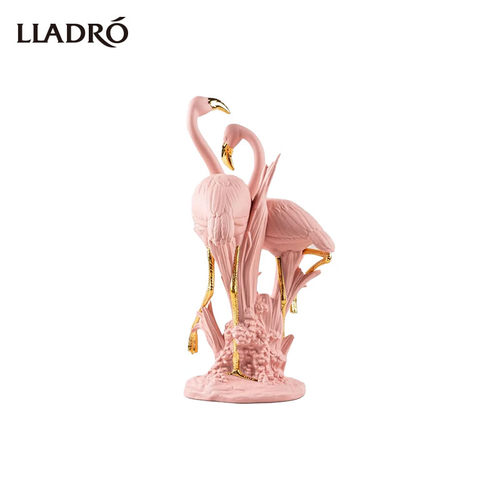 【礼物】LLADRO雅致火烈鸟(粉色)瓷偶家居客厅摆件情人节礼物 - 图2