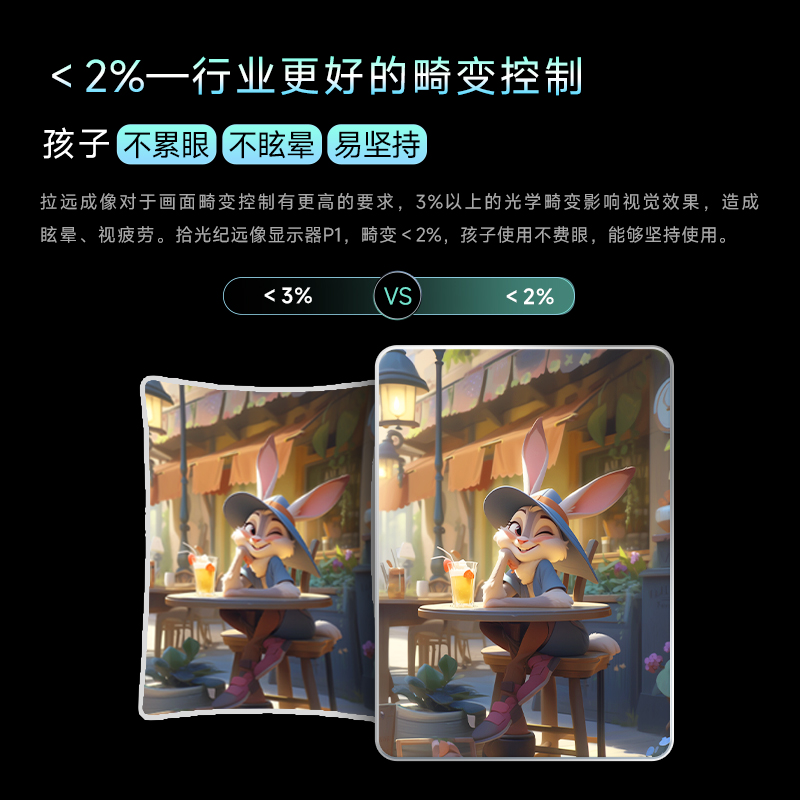 拾光纪远像光屏P1高清护眼显示器6米拉远成像150寸影视视效低蓝光