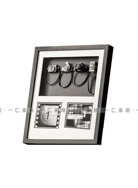 一匚 简约复古放映机组合摆件 样品房酒店会所客厅床头柜装饰物