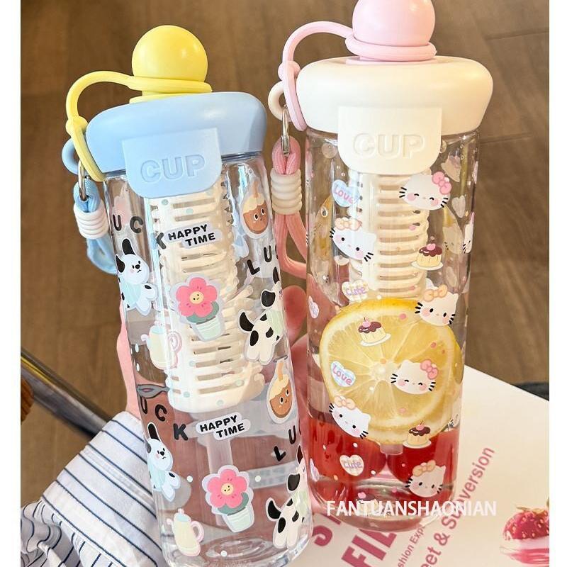 2026新款高颜值大容量浮球塑料吸管杯