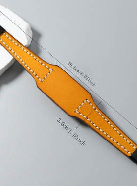 个性创意手工缝线光板牛皮手链 简约diy文艺复古风男女情侣手镯