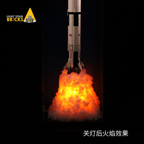 LYB适用乐高21309阿波罗土星五号乐高92176火箭亚克力高透展示盒 - 图3