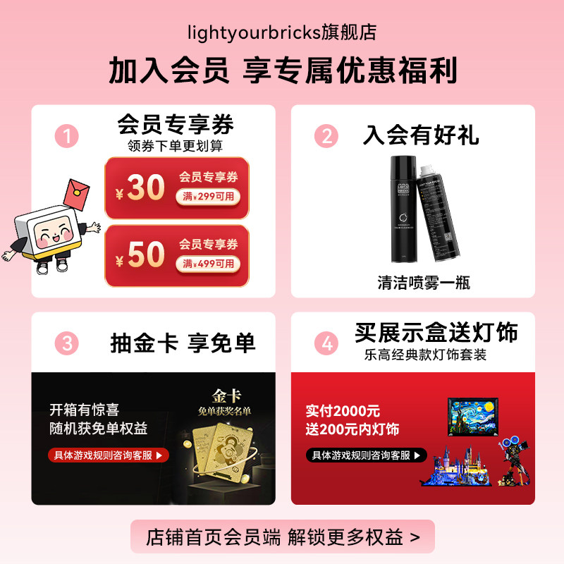 LYB乐一百适用乐高SPEED展示盒77242法拉利红牛F1车队透明防尘罩,淘宝优惠券,粉丝福利购,淘宝优惠卷