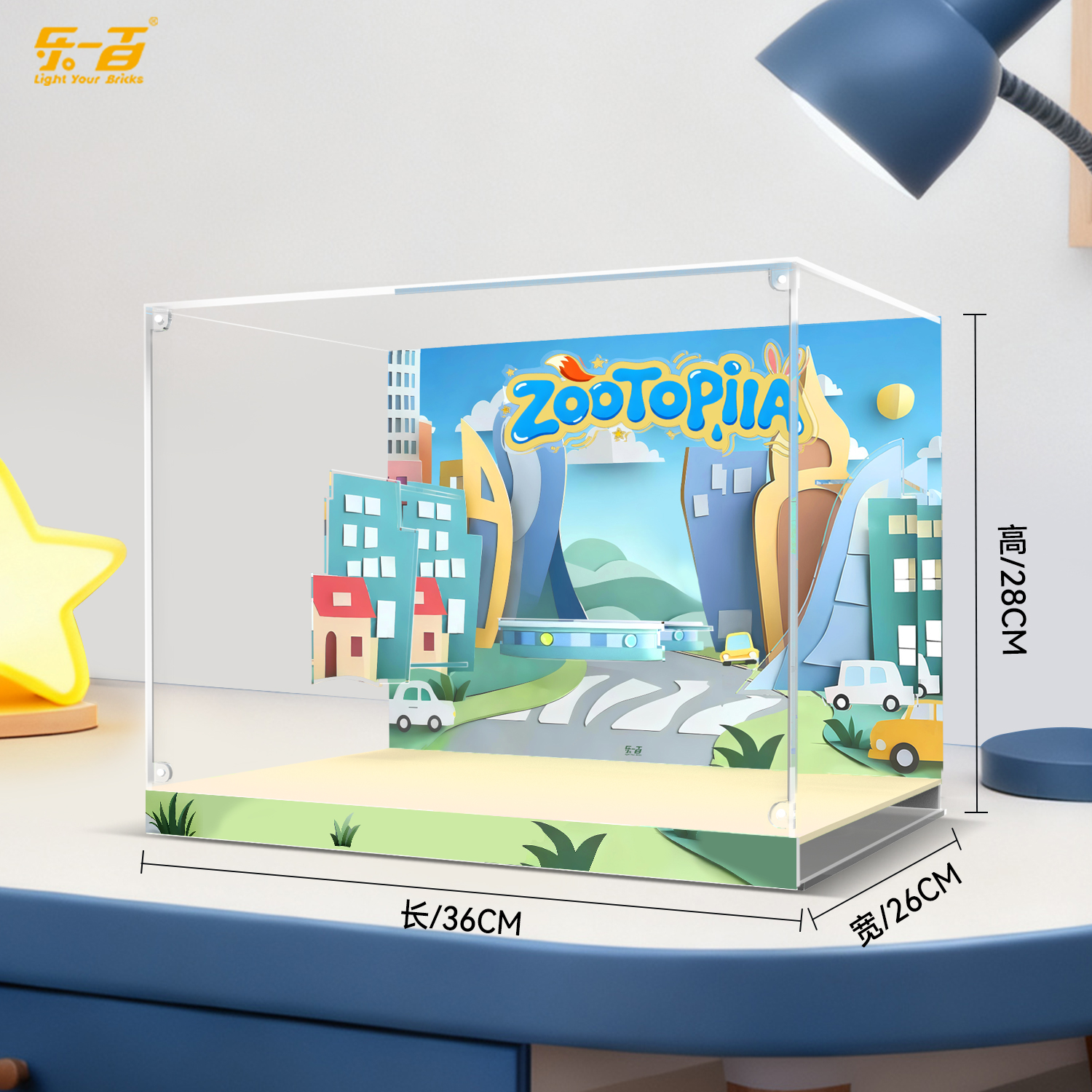 Le 100 applicable Bubble Mart MOLLY Zootopia joint series figure storage display box