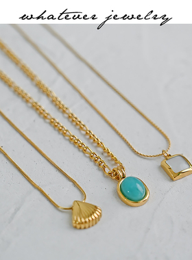 whatever钛钢法式复古个性项链