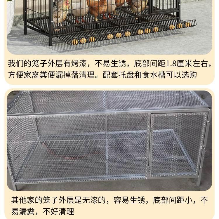 鸡笼子家用加粗大号养殖笼折叠鸭笼鹅笼狗笼自动滚蛋鸡笼厂家直发