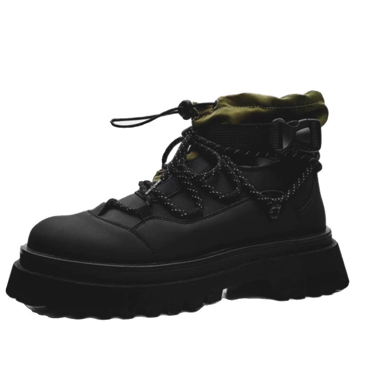 潮牌马丁靴男复古机能风户外休闲工装靴子英伦加绒真皮厚底登山靴,淘宝优惠券,粉丝福利购,淘宝优惠卷